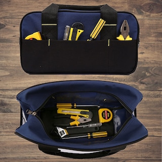 Foto 5 | Bolsa Para Herramientas Fastech, 14 Pulgadas, Boca Ancha, Impermeable, Azul - Venta Internacional.