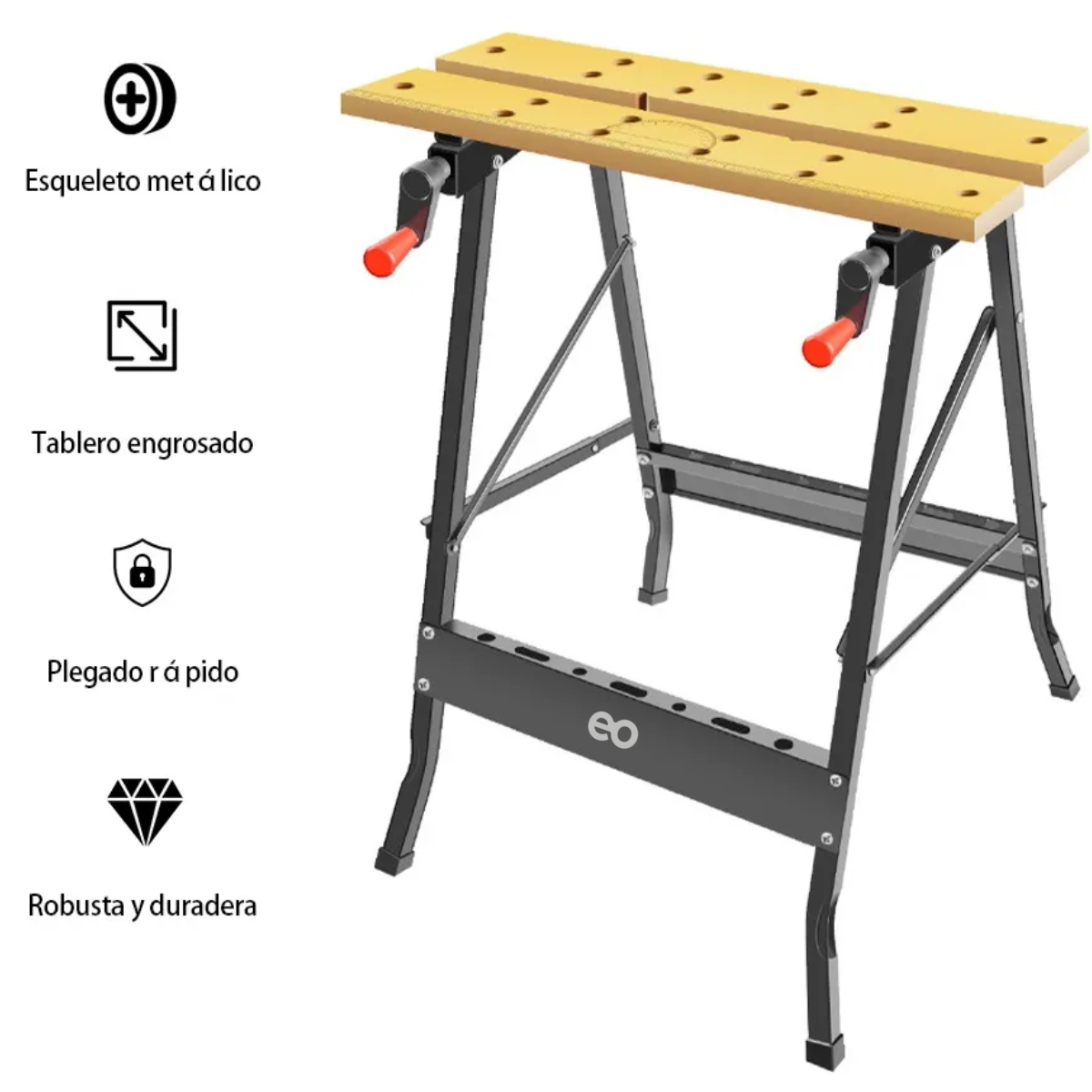 Foto 3 pulgar | Mesa De Trabajo Plegable Para Carpintería Y Consola Pequeña Eo Safe Imports Esi-18765 Multicolor