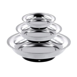 Foto 1 | Set De 3 Bandejas Magnéticas De Acero Inoxidable Multiusos Eo Safe Imports Esi-18766 Plata