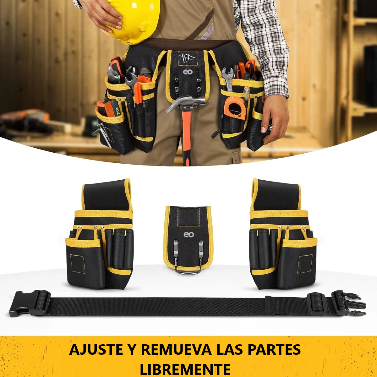 Foto 4 pulgar | Bolsa Portaherramientas Cangurera Para Electricistas Eo Safe Imports Esi-18768 Multicolor