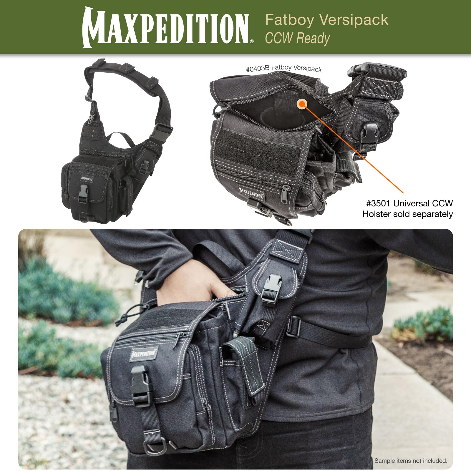 Foto 4 pulgar | Bolsa De Equipo Maxpedition Fatboy Versipack Negra - Venta Internacional.