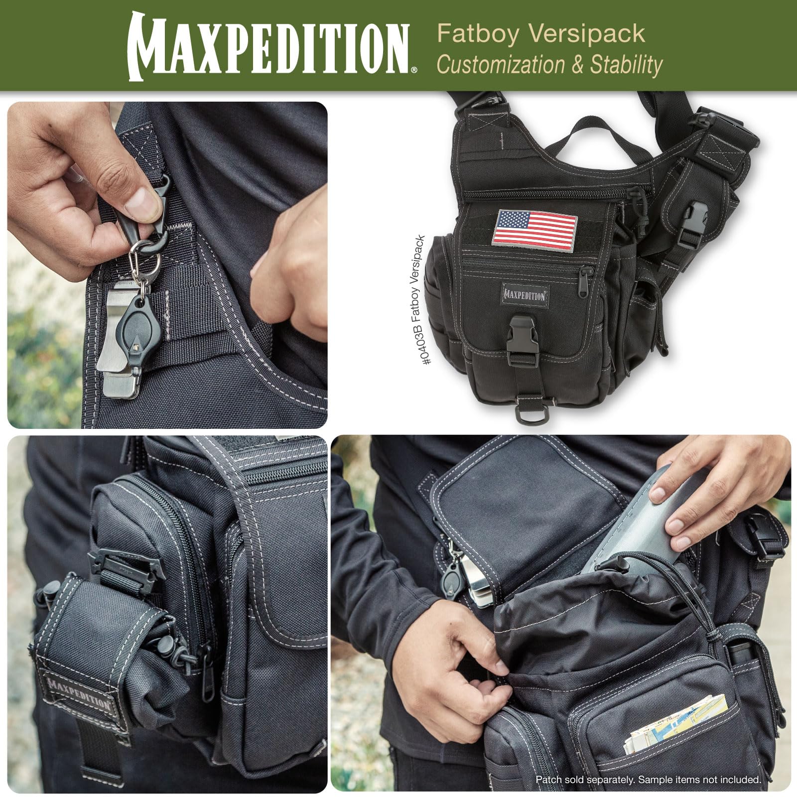 Foto 6 pulgar | Bolsa De Equipo Maxpedition Fatboy Versipack Negra - Venta Internacional.
