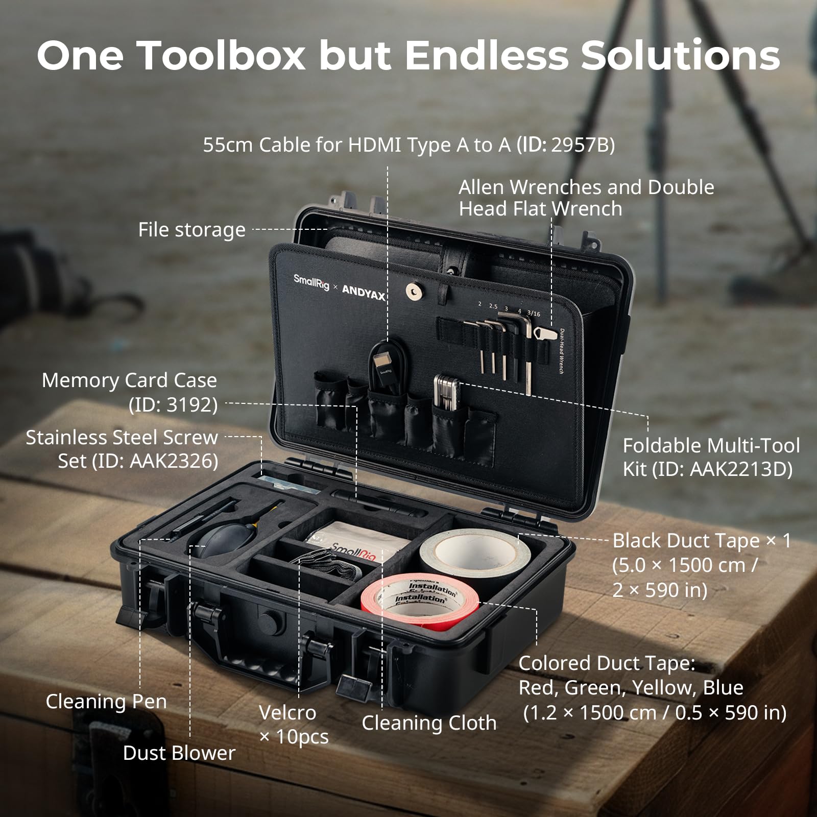 Foto 3 | Caja De Herramientas Smallrig X Andyax Creator Con Kit De Herramientas 13 En 1 - Venta Internacional.