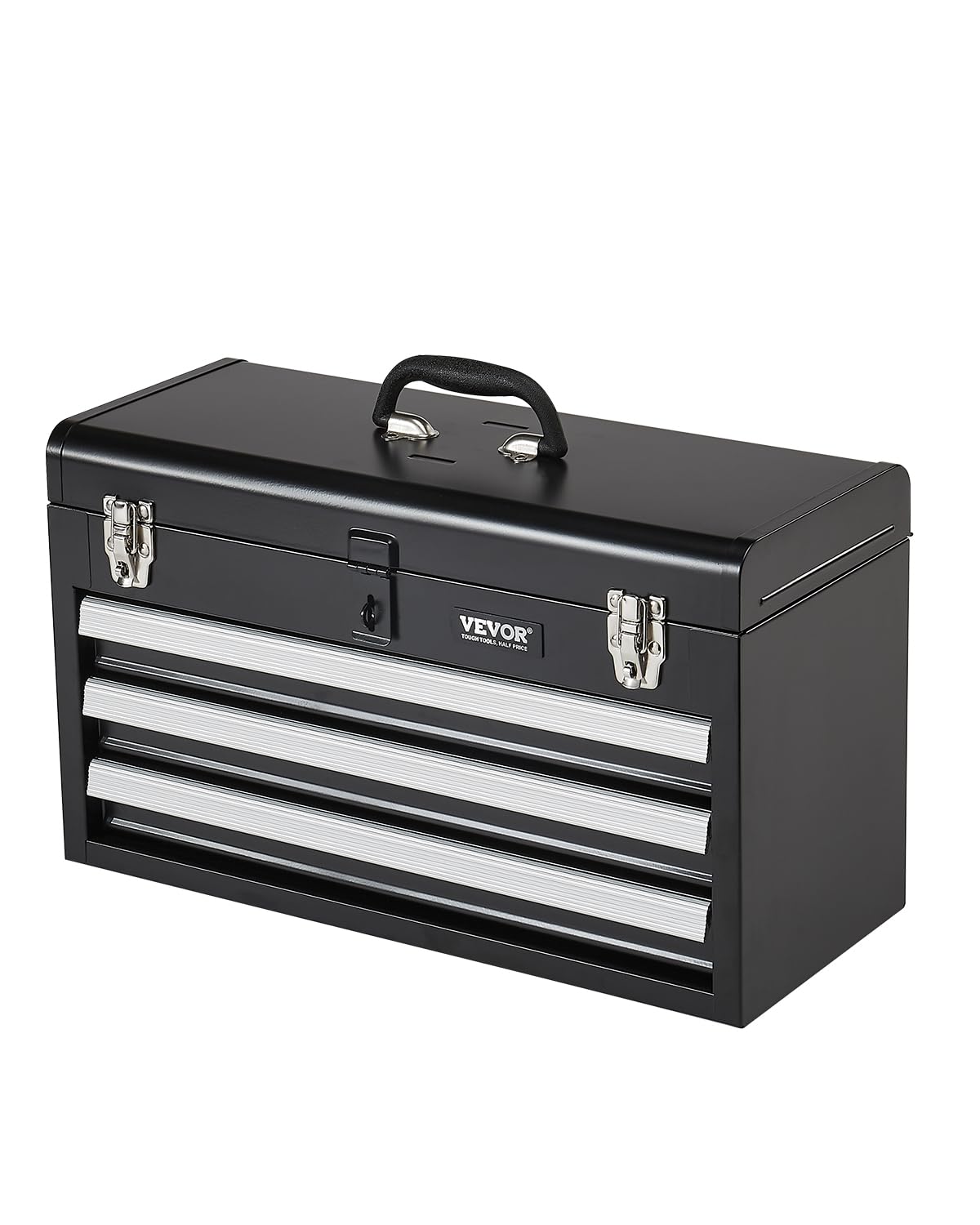Foto 2 pulgar | Caja De Herramientas Vevor Metal 52,07 Cm Portátil Con 3 Cajones Y Cerradura - Venta Internacional.