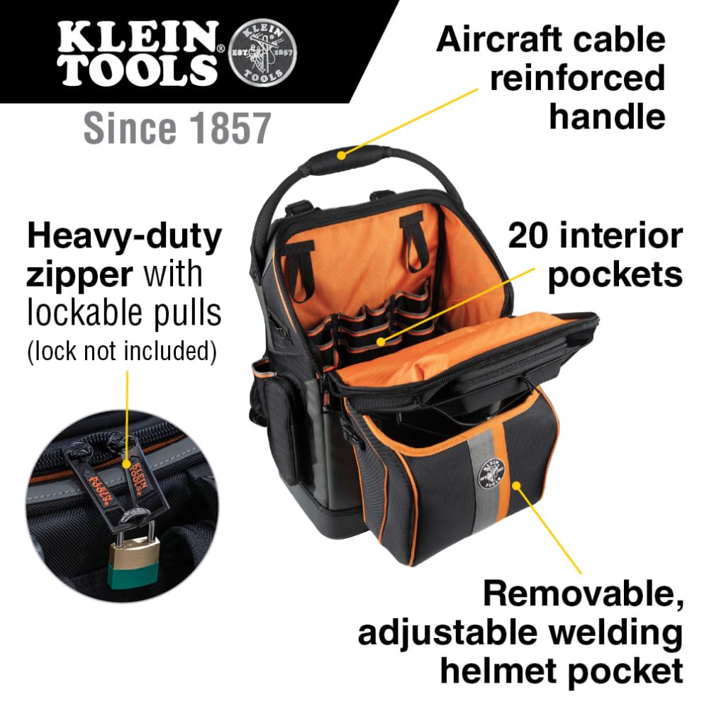Foto 2 | Mochila Klein Tools 55665 Para Herreros Y Soldadores, 27 Bolsillos - Venta Internacional.