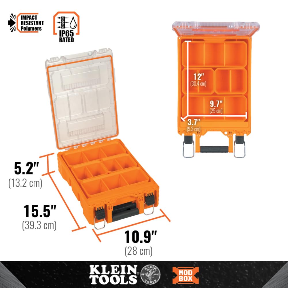 Foto 6 pulgar | Organizador De Herramientas Klein Tools Modbox, Caja Con Compartimentos Altos, 54808mb - Venta Internacional.
