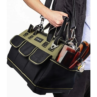 Foto 5 | Bolsa De Herramientas De Cajas Para Electricista Verde Con Negro Lab.g Multicolor