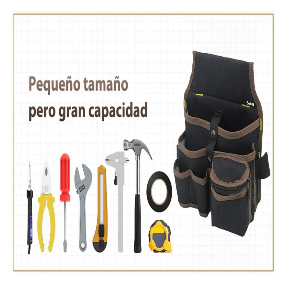 Foto 5 pulgar | Bolsa Cinturón Portaherramientas Belug, Negro