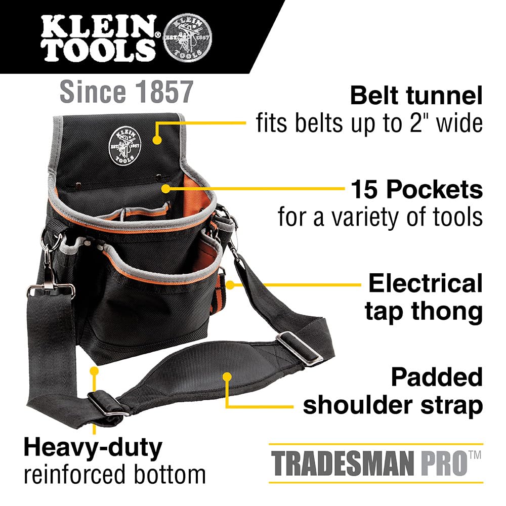 Foto 3 pulgar | Bolsa Para Herramientas Klein Tools Tradesman Pro™ De 15 Bolsillos - Venta Internacional.