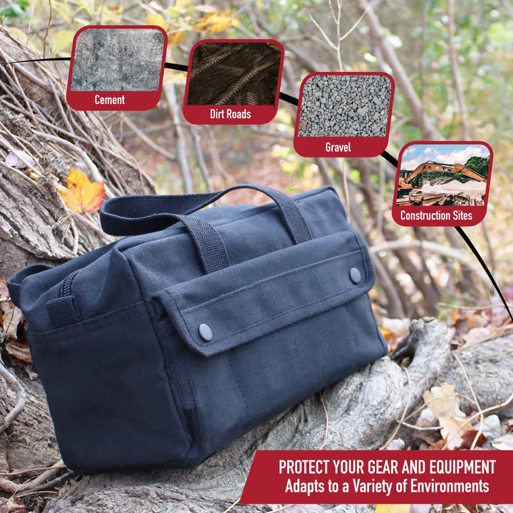 Foto 4 | Bolsa Para Herramientas Rothco G.i. Style Mechanic's Heavy-duty, Lona Negra - Venta Internacional.