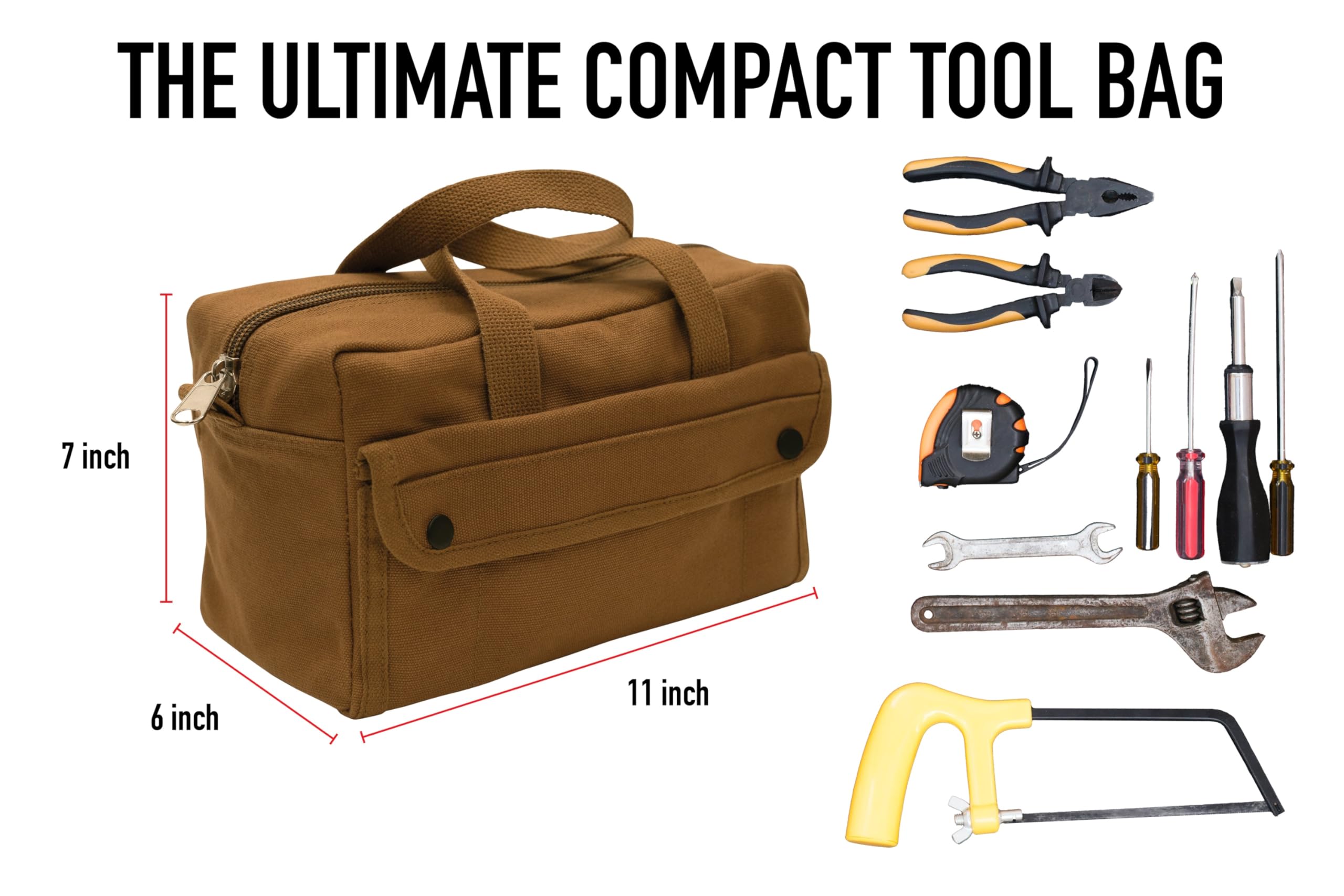 Foto 6 | Bolsa Para Herramientas Rothco G.i. Style Mechanic's Heavy-duty, Lona Negra - Venta Internacional.