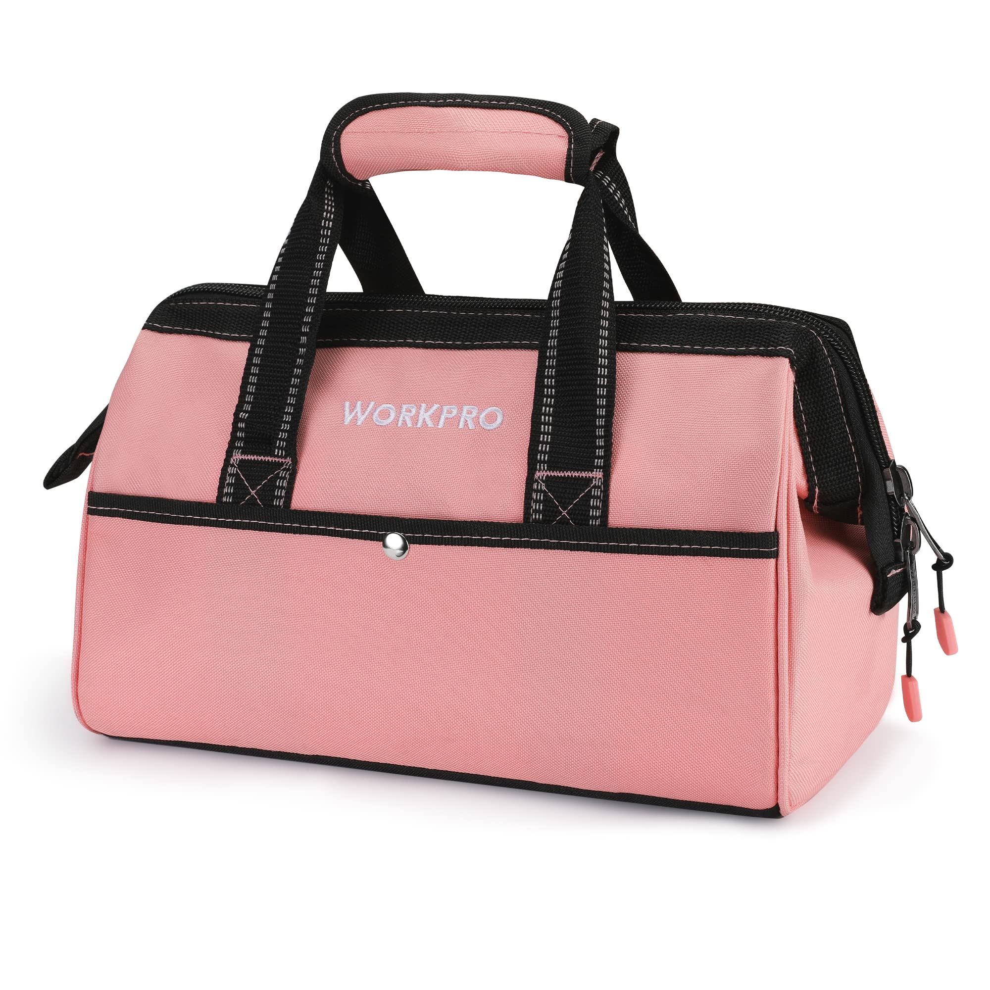 Foto 2 pulgar | Bolsa Para Herramientas Workpro De Tela Rosa De 13 Pulgadas Con Bolsillos - Venta Internacional.