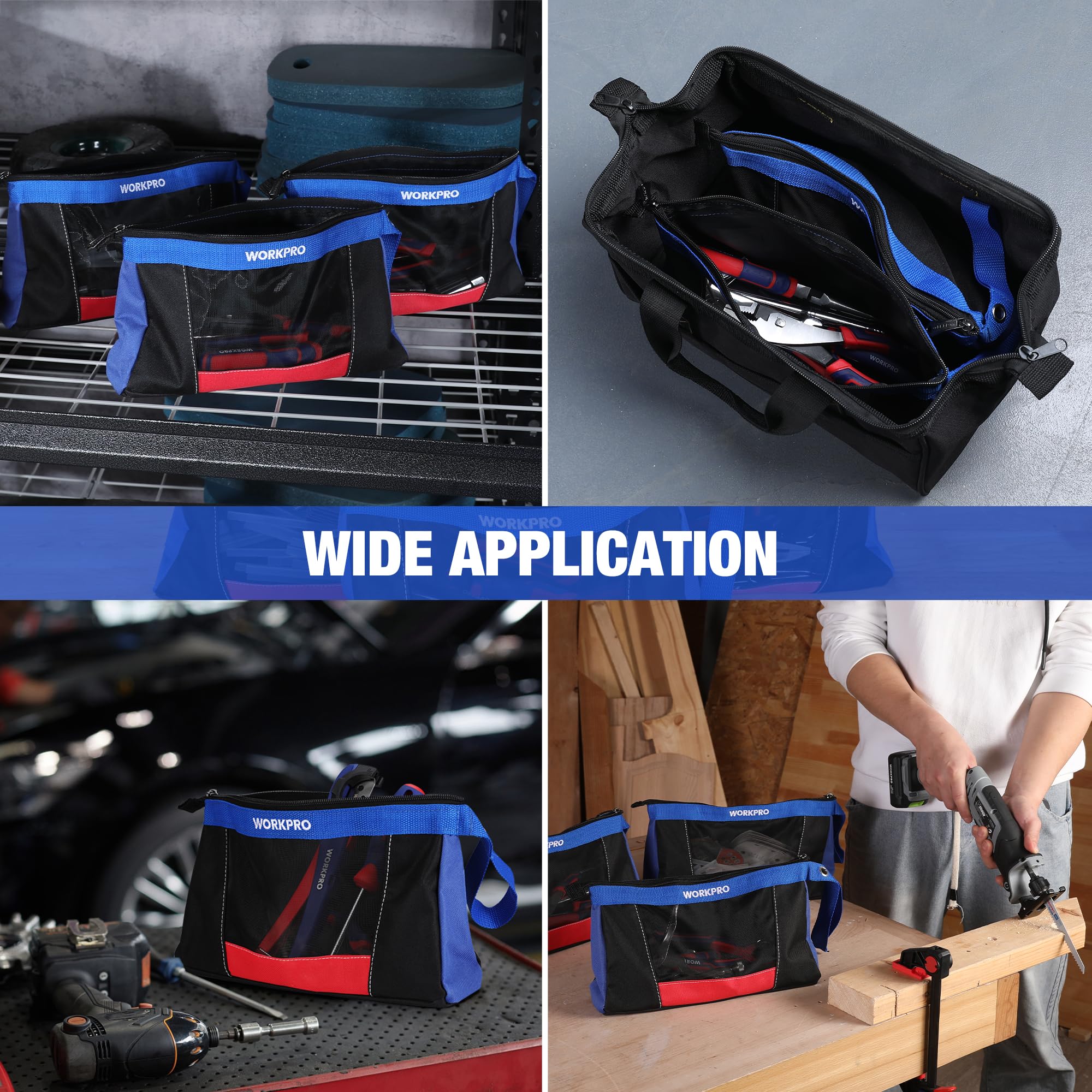 Foto 7 pulgar | Bolsas Para Herramientas Workpro 12, Bolsas Pequeñas De Alta Resistencia, 7 X 12 Pulgadas, Paquete De 3 - Venta I