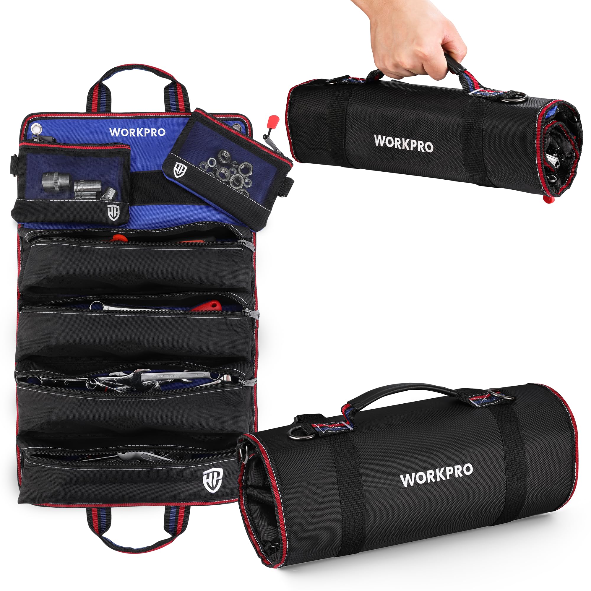Foto 1 | Bolsa Para Herramientas Workpro Enrollable Con Bolsas Desmontables Y 6 Bolsillos - Venta Internacional.