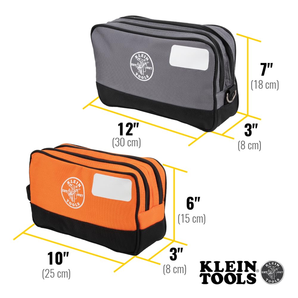 Foto 3 | Juego De Bolsas Para Herramientas Klein Tools 55579 Con Doble Compartimentos Con Cremallera - Venta Internacional.