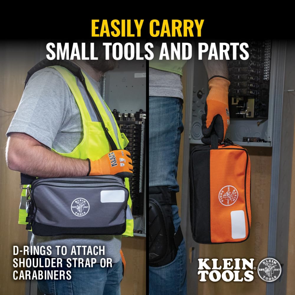 Foto 4 | Juego De Bolsas Para Herramientas Klein Tools 55579 Con Doble Compartimentos Con Cremallera - Venta Internacional.