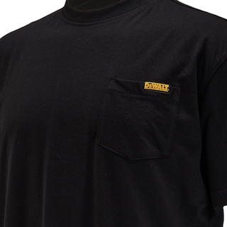Foto 4 | Camiseta Dewalt Con Bolsillo Para Hombre (negra, Mediana) Para Trabajo Y Para Uso Informal - Venta Internacional.