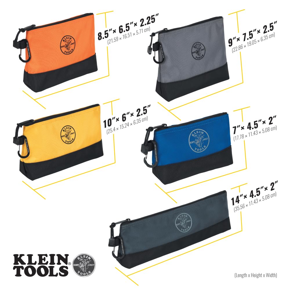 Foto 5 pulgar | Bolsa Para Herramientas Klein Tools 55569, Bolsa Con Cierre Vertical, Paquete De 5 - Venta Internacional.