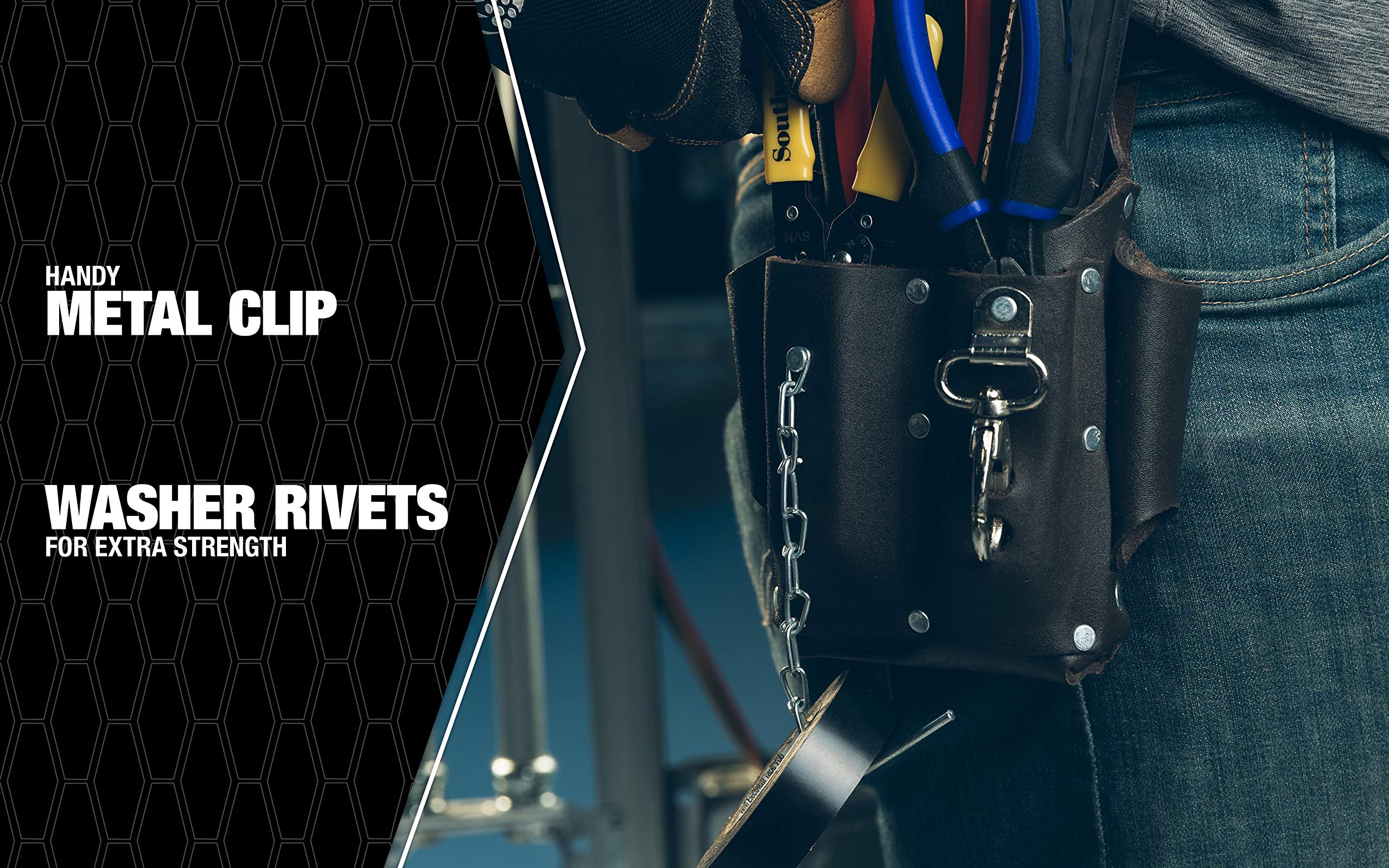 Foto 6 | Funda Para Herramientas Southwire Pouch4 De Piel Con 5 Bolsillos Y Cadena De Cinta - Venta Internacional.