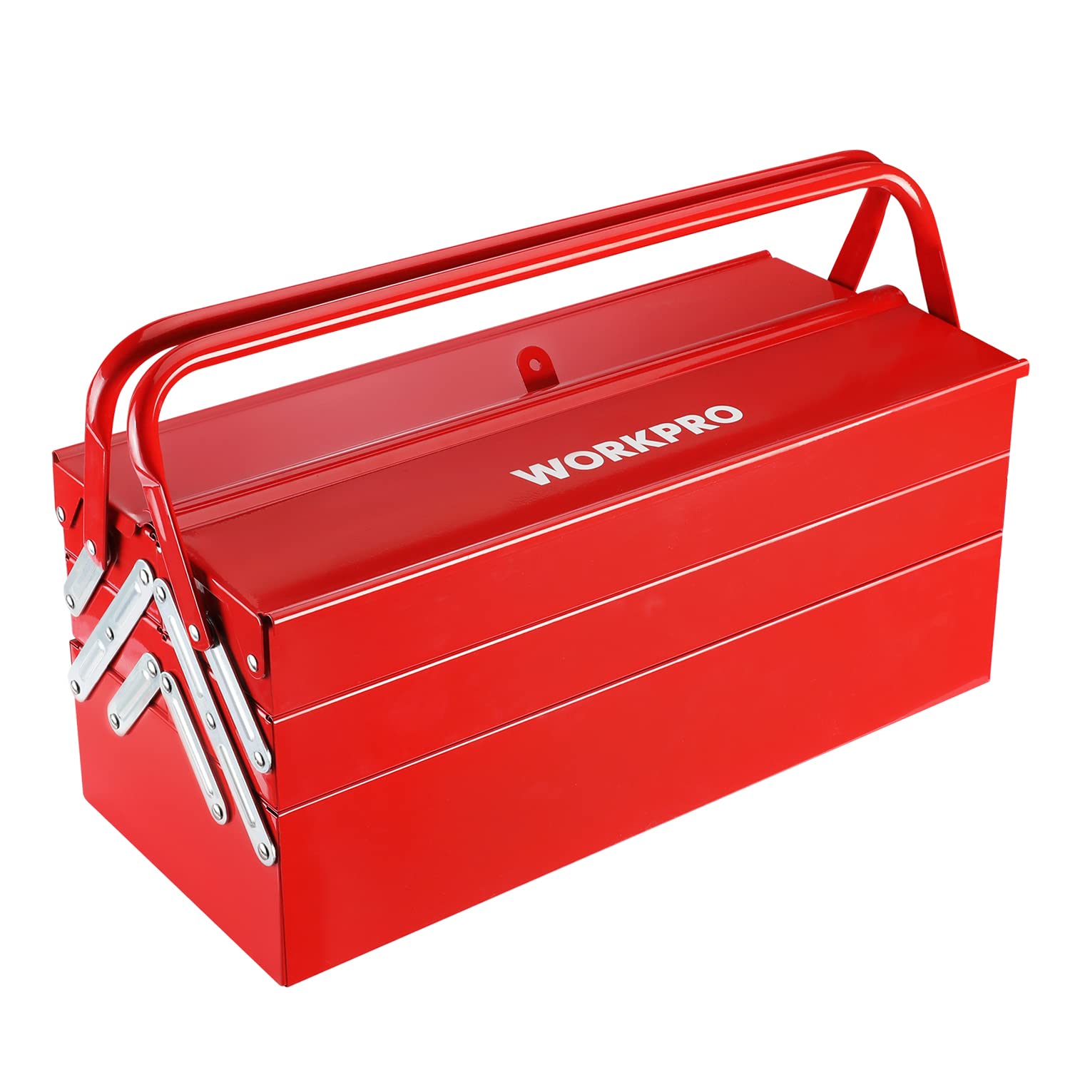 Foto 2 pulgar | Caja De Herramientas Workpro De Metal Plegable De 18 Pulgadas, Color Rojo - Venta Internacional.