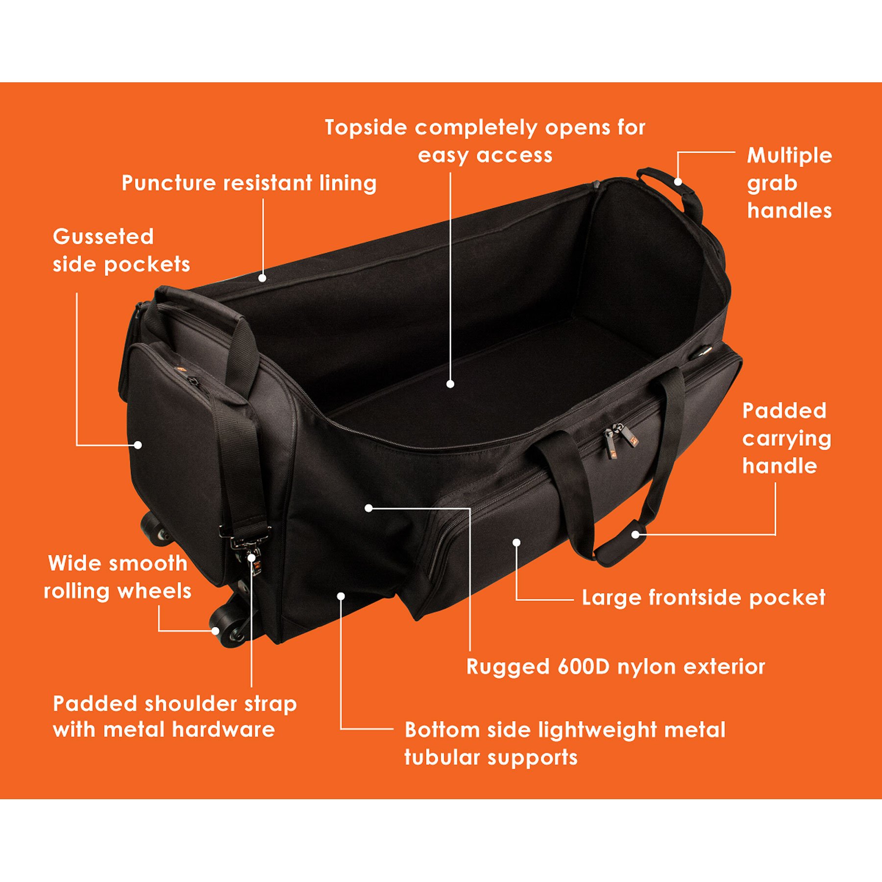 Foto 5 pulgar | Bolsa De Herrajes Protec Cp205wl 36 Con Ruedas - Venta Internacional.