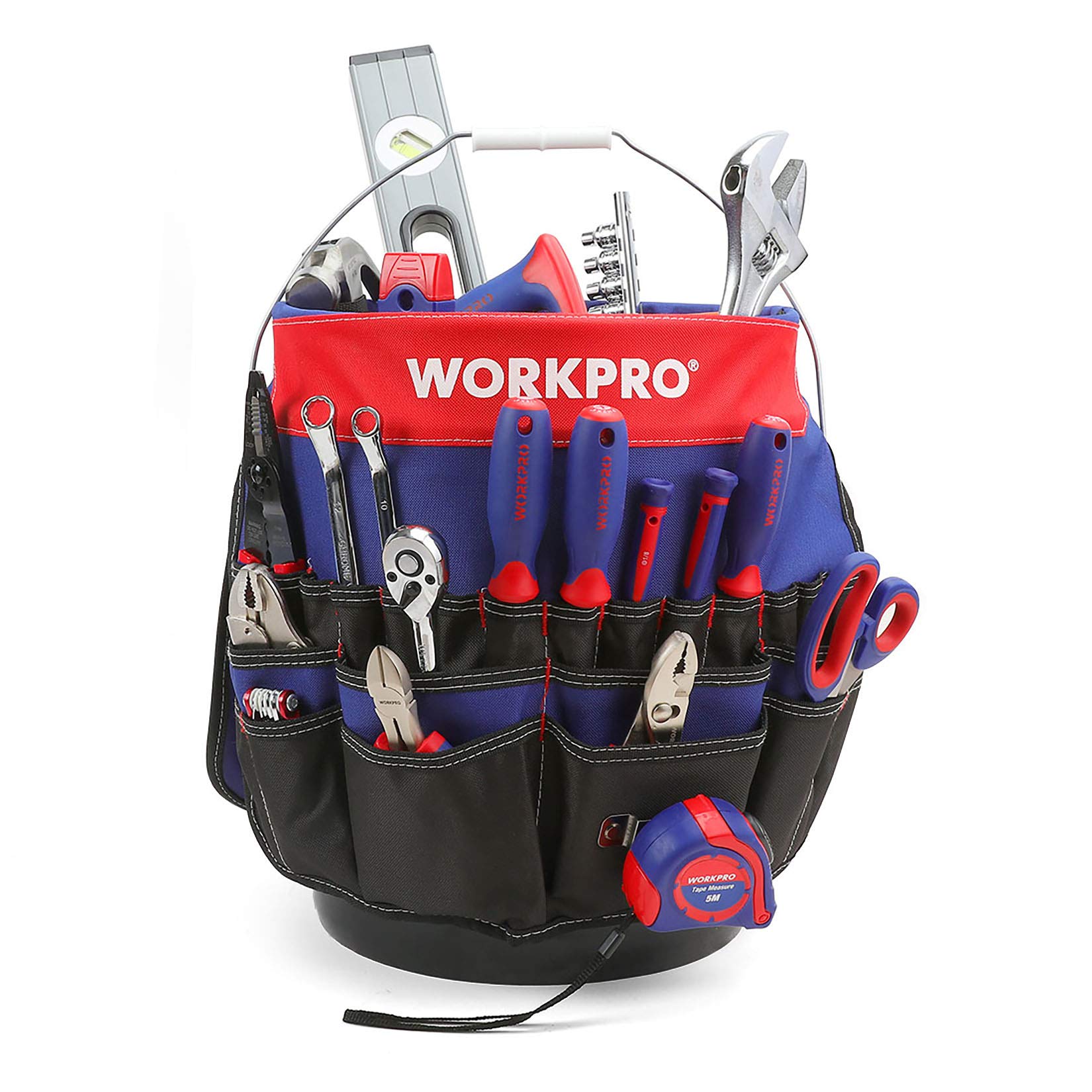 Foto 2 pulgar | Cubeta Organizadora De Herramientas Workpro Para 13-19 Litros Con 51 Bolsillos - Venta Internacional.
