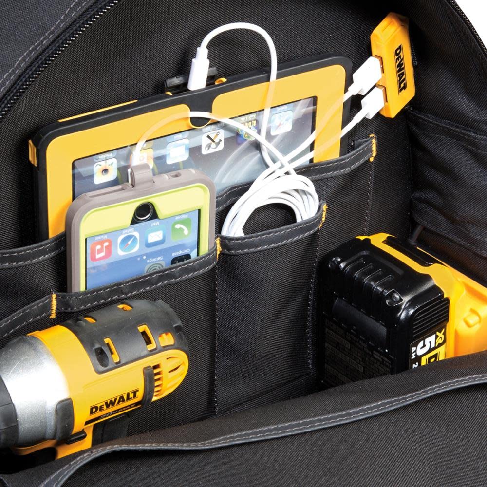 Foto 4 pulgar | Mochila Para Herramientas Dewalt 33 Con Carga Usb Con Iluminación De Bolsillo - Venta Internacional.