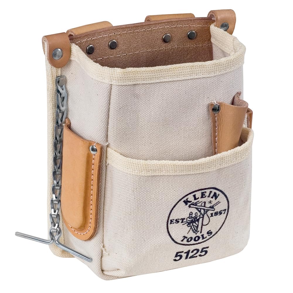 Foto 1 | Funda Para Herramientas Klein Tools 5125 De Lona Y Piel Con 5 Bolsillos - Venta Internacional.