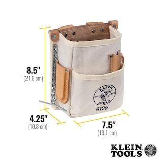 Foto 3 | Funda Para Herramientas Klein Tools 5125 De Lona Y Piel Con 5 Bolsillos - Venta Internacional.