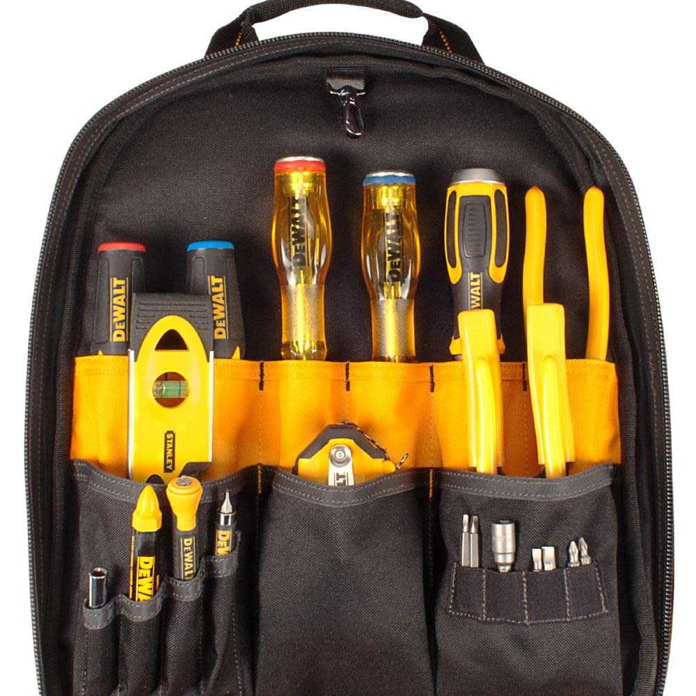 Foto 6 pulgar | Mochila Para Herramientas Dewalt Con Carga Usb Y 20 Bolsillos - Venta Internacional.