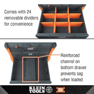 Foto 4 | Caja De Herramientas Klein Tools 54823 Mb Modbox De 3 Cajones Con 24 Divisores - Venta Internacional.