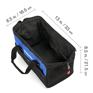 Foto 3 pulgar | Bolsa De Herramientas Workpro Bolsa De Mano Para Herramientas De Boca Ancha De 13 Pulgadas - Venta Internacional.