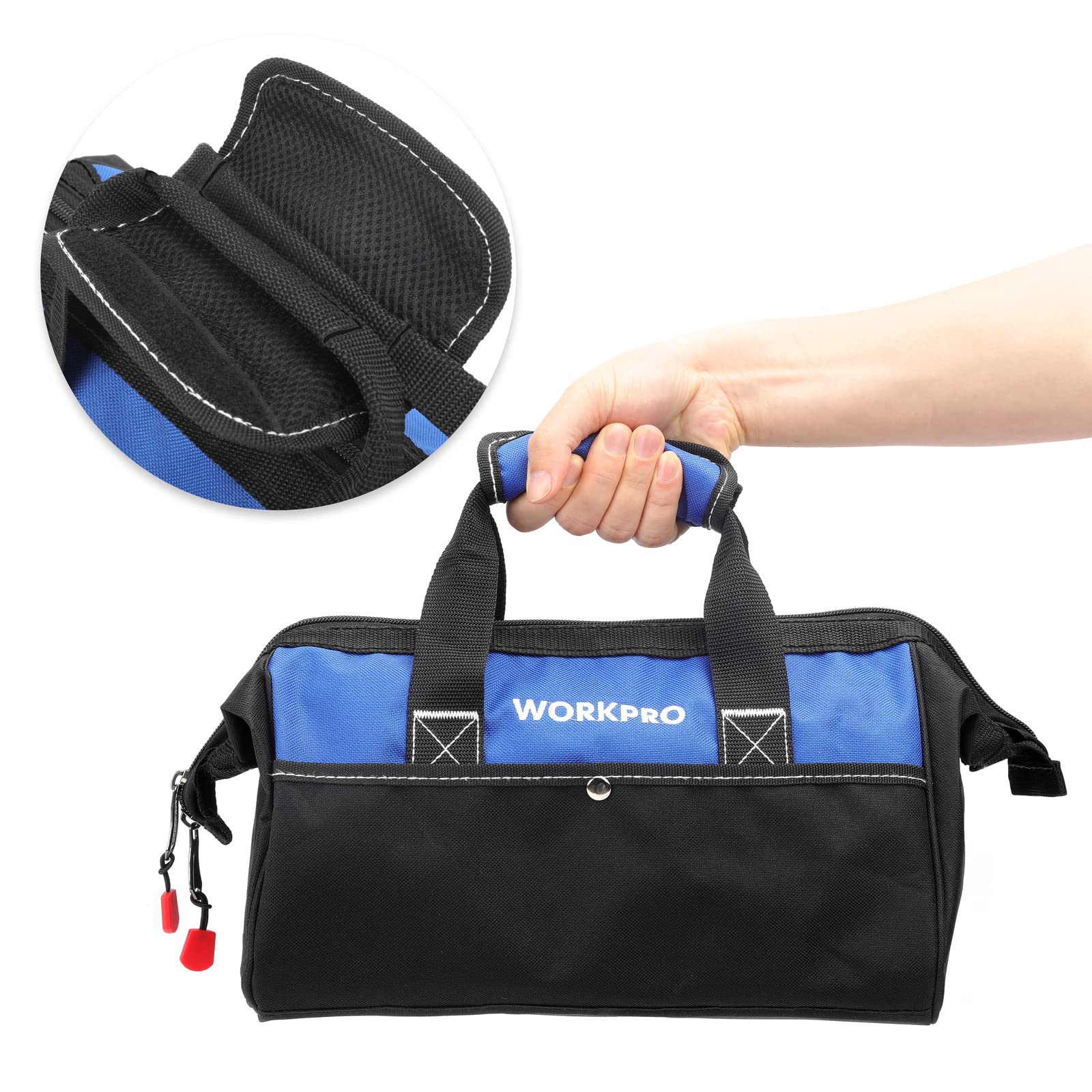 Foto 7 pulgar | Bolsa De Herramientas Workpro Bolsa De Mano Para Herramientas De Boca Ancha De 13 Pulgadas - Venta Internacional.