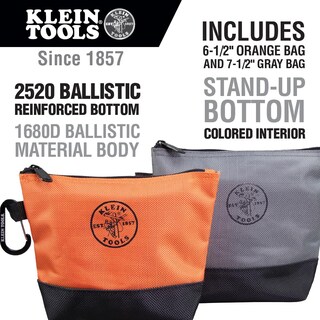Foto 2 | Bolsa De Herramientas Klein Tools 55470 Con Cremallera Vertical 1680d, Tejido Balístico, Paquete De 2 - Venta Inter