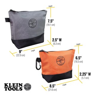 Foto 4 | Bolsa De Herramientas Klein Tools 55470 Con Cremallera Vertical 1680d, Tejido Balístico, Paquete De 2 - Venta Inter