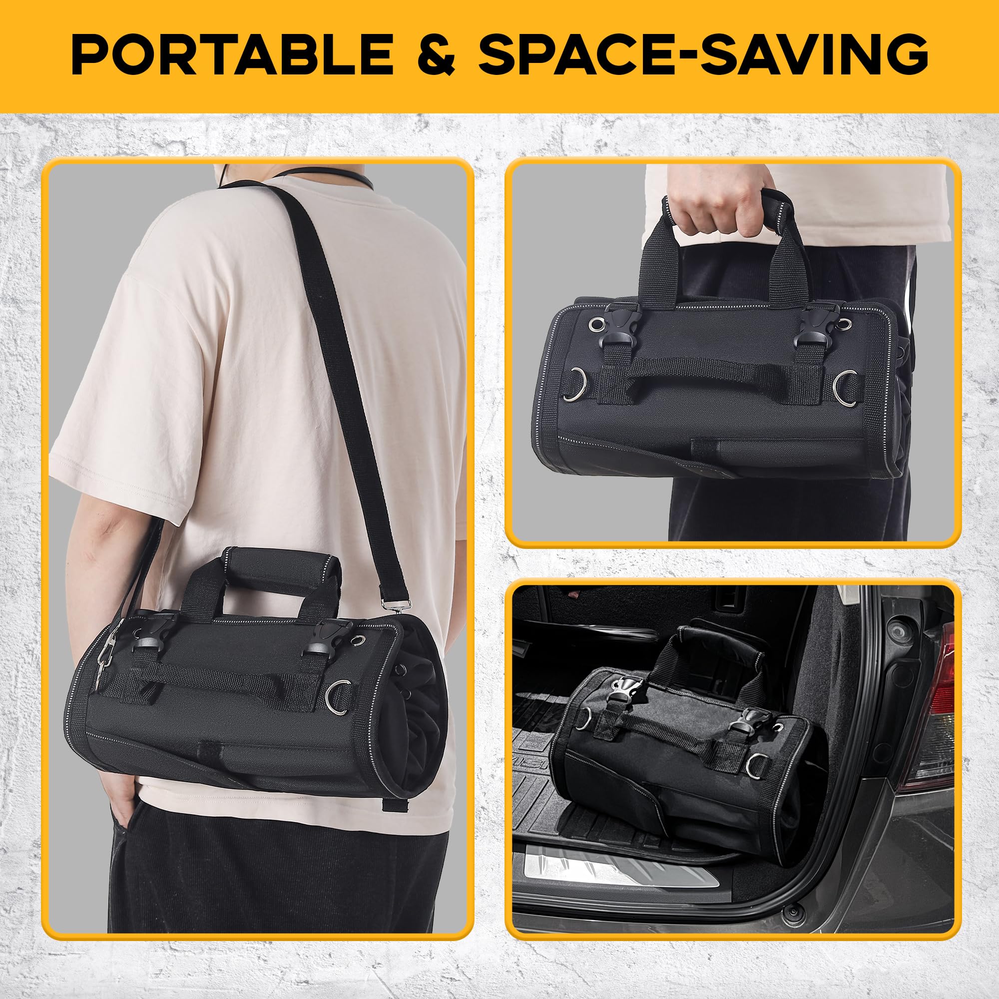 Foto 5 pulgar | Bolsa Enrollable Para Herramientas Reniteco Heavy Duty Con 2 Bolsas Y Gran Capacidad - Venta Internacional.