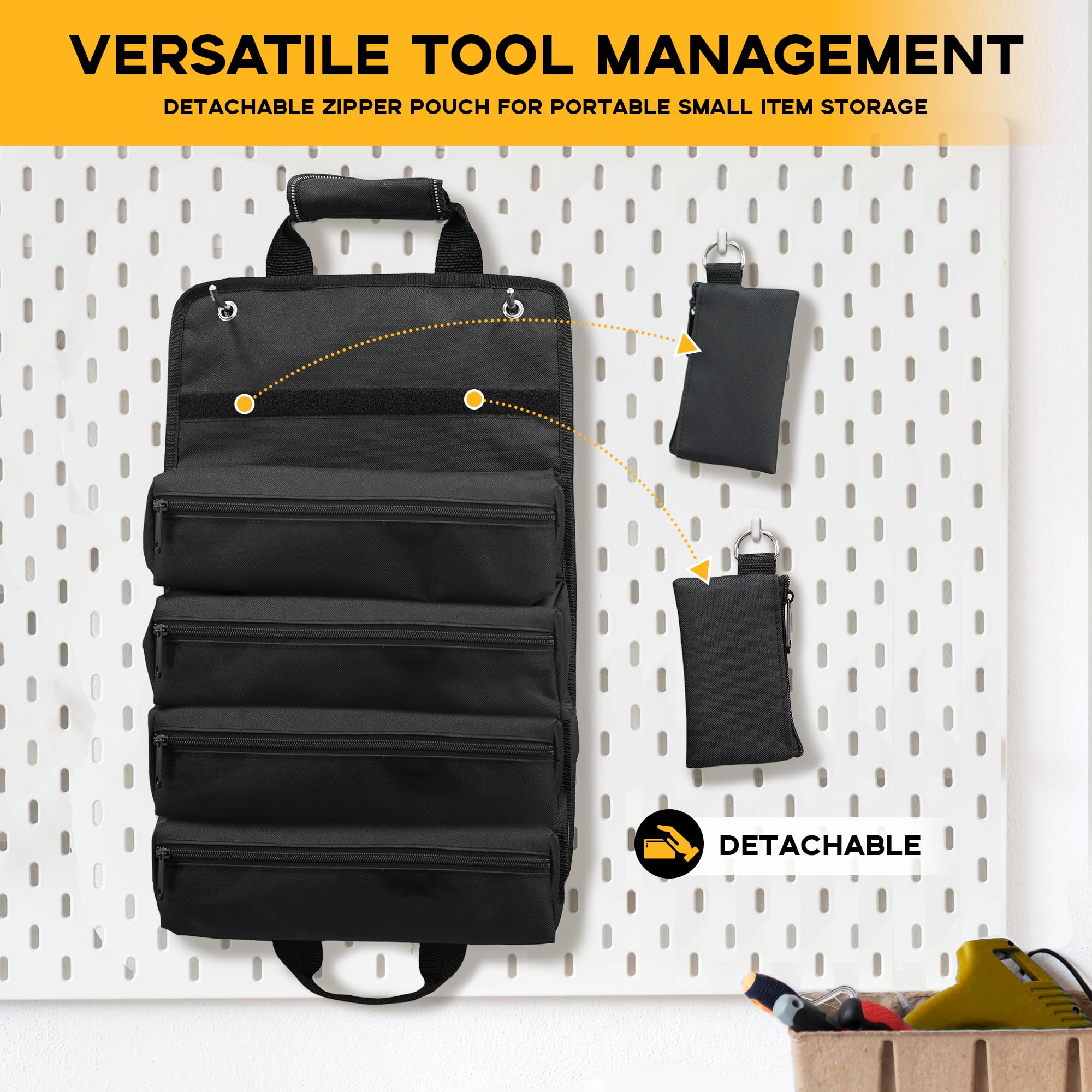 Foto 6 pulgar | Bolsa Enrollable Para Herramientas Reniteco Heavy Duty Con 2 Bolsas Y Gran Capacidad - Venta Internacional.
