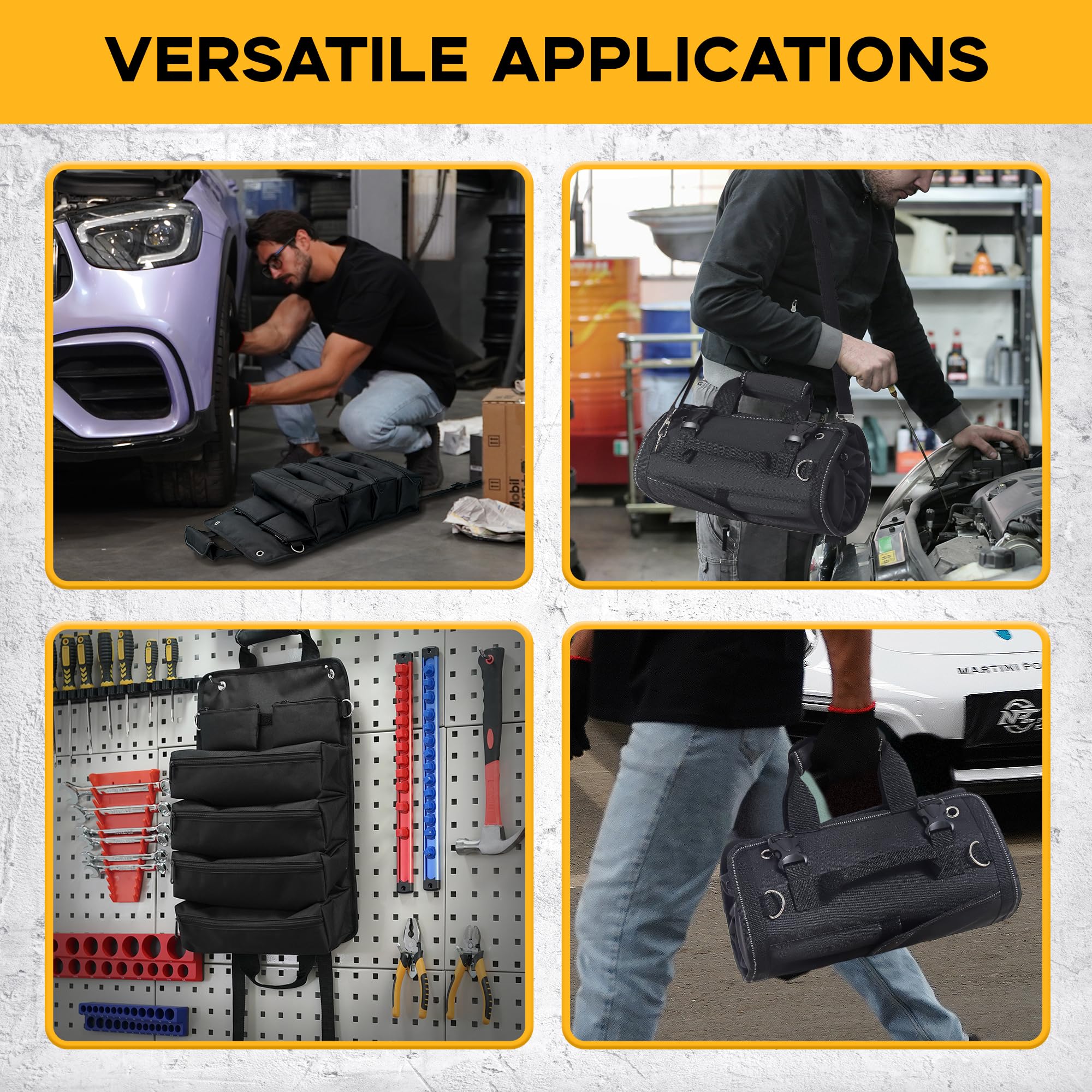 Foto 6 | Bolsa Enrollable Para Herramientas Reniteco Heavy Duty Con 2 Bolsas Y Gran Capacidad - Venta Internacional.