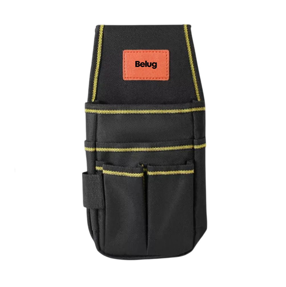 Foto 2 pulgar | Bolsa Porta Herramientas Belug Profesional Cinturón Ajust 13 Compartimientos Negro Orillas Amarillas