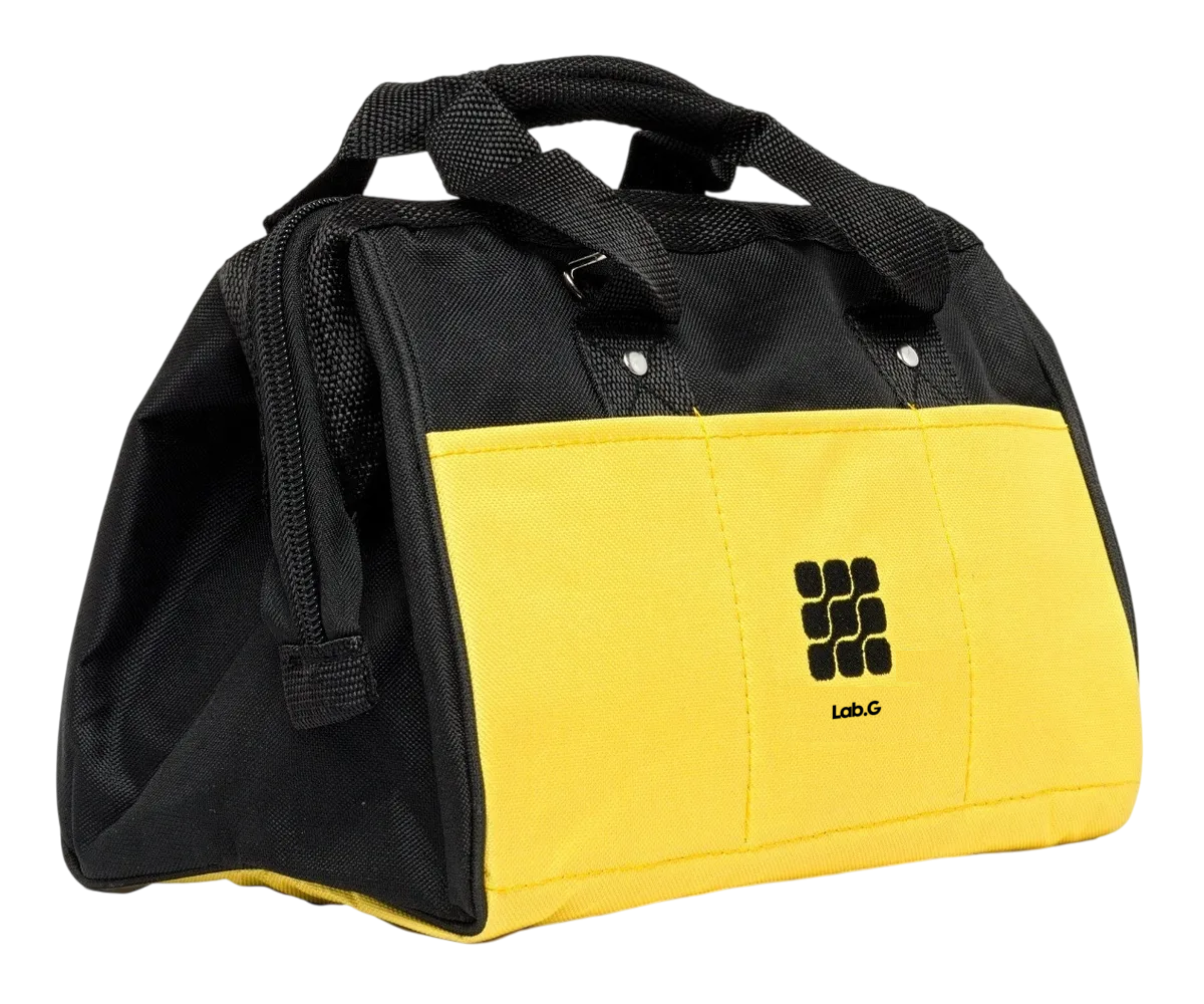 Foto 2 pulgar | Bolsa Porta Herramienta Lab.g30x25x20cm 20 Bolsillos Resiste Amarillo Negro