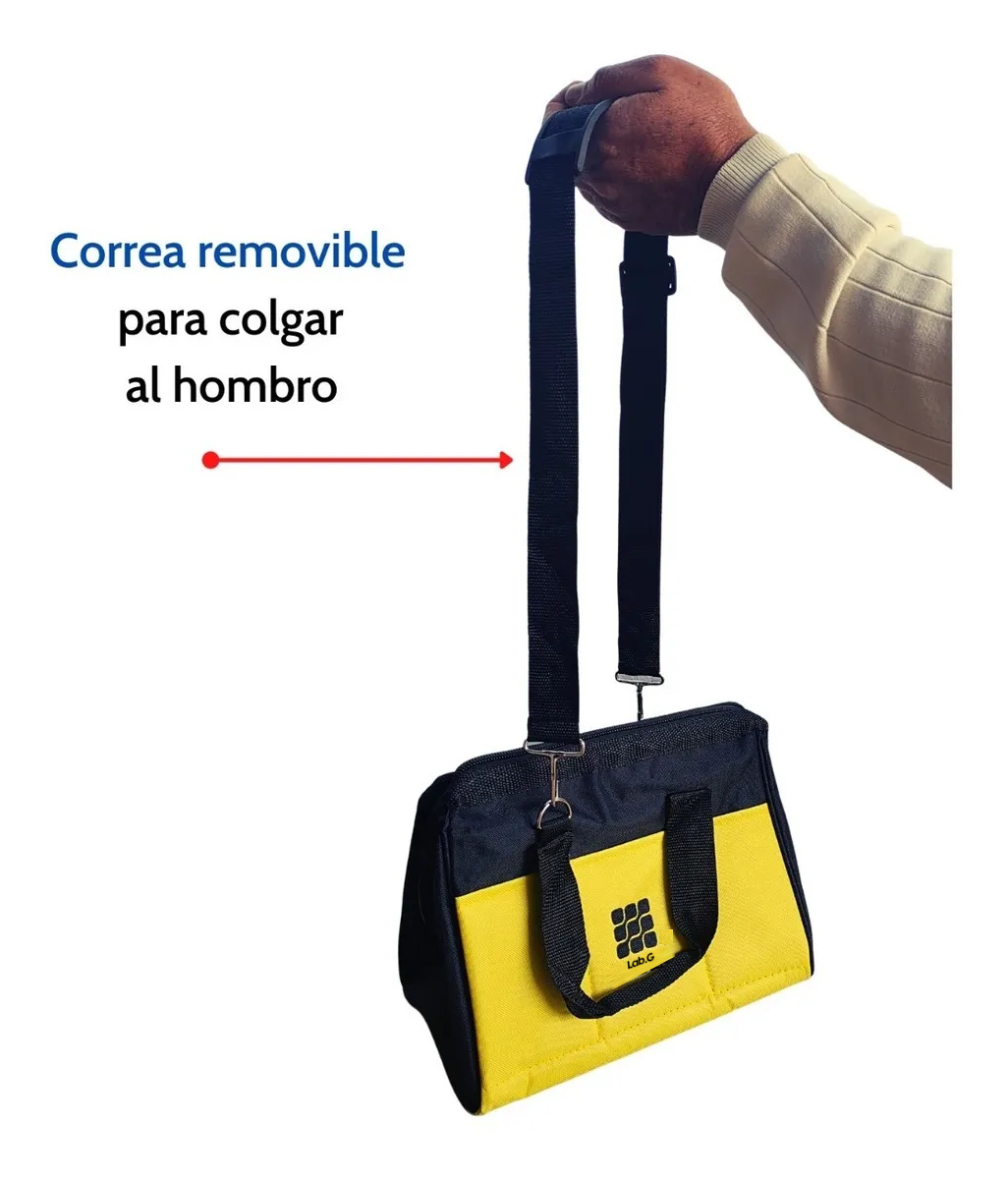 Foto 4 pulgar | Bolsa Porta Herramienta Lab.g30x25x20cm 20 Bolsillos Resiste Amarillo Negro