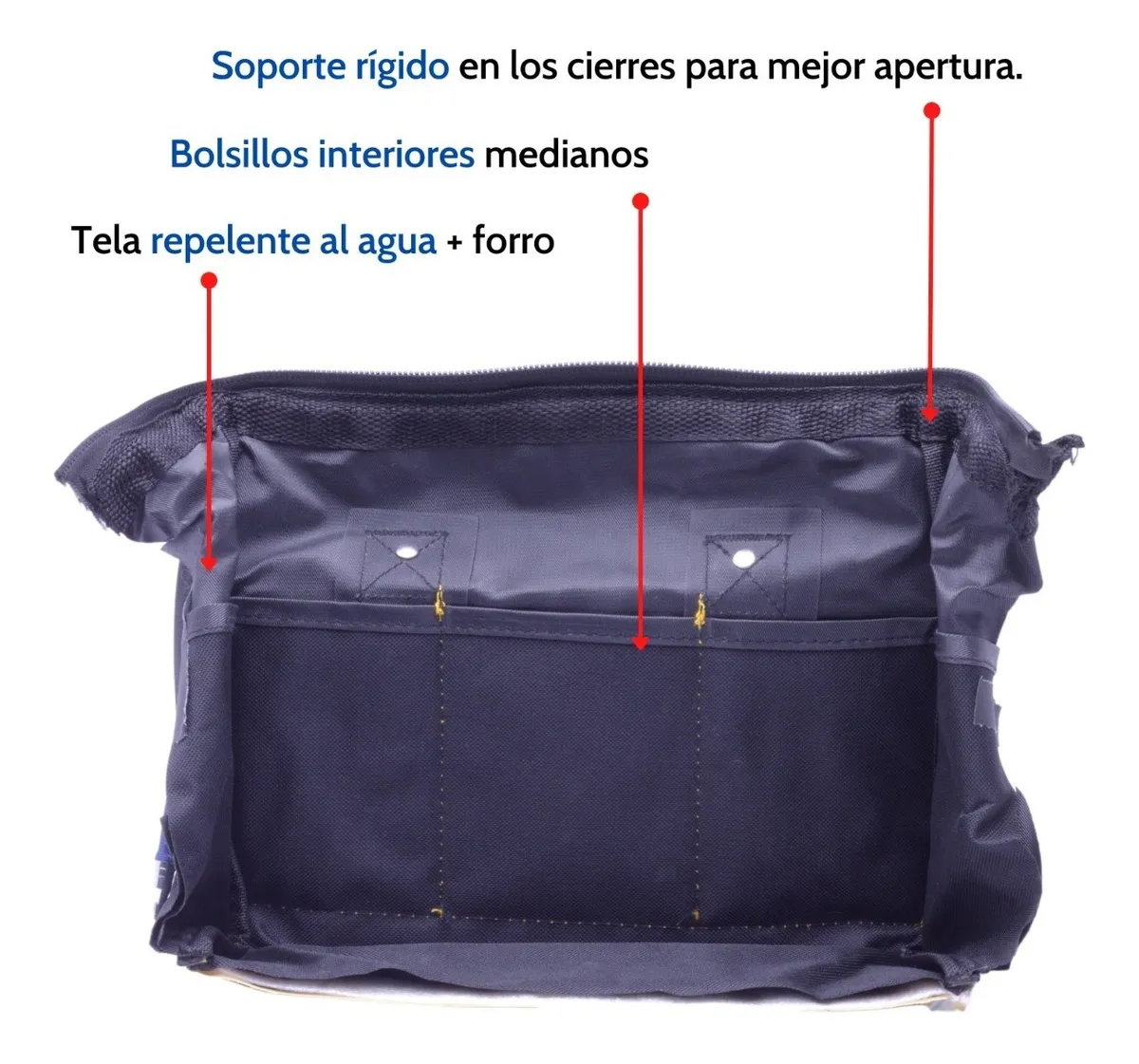 Foto 6 pulgar | Bolsa Porta Herramienta Lab.g30x25x20cm 20 Bolsillos Resiste Amarillo Negro
