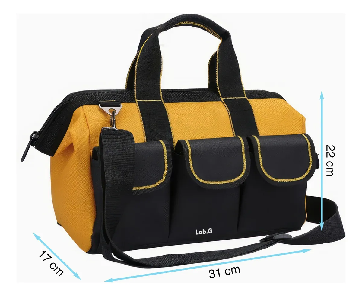 Foto 3 pulgar | Maleta De Herramientas Lab.g Con Gran Capacidad Mochila Organizador Color Negro Amarillo