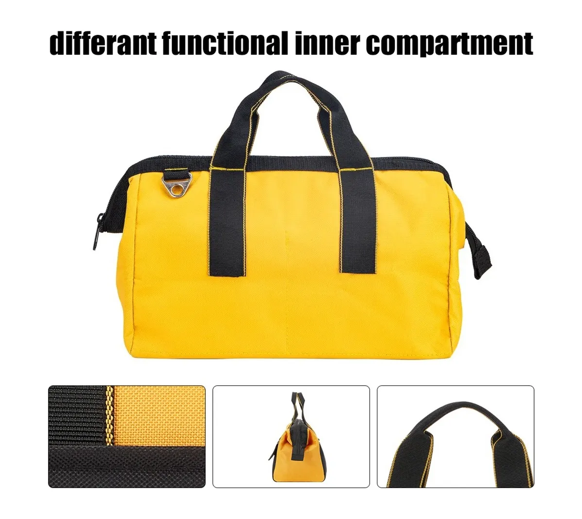 Foto 4 | Maleta De Herramientas Lab.g Con Gran Capacidad Mochila Organizador Color Negro Amarillo
