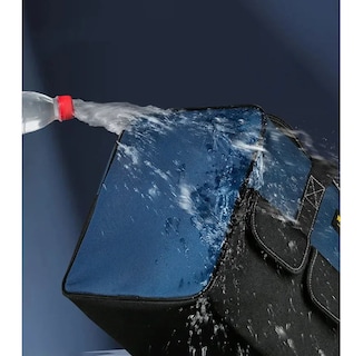 Foto 5 | Maleta De Herramientas Belug 20 Pulgadas Mochila Organizador Negro Azul Marino