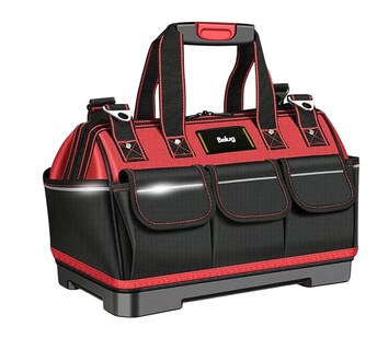 Foto 1 | Maleta Herramientas Belug 19 Pulgadas Con Fondo De Plástico Negro Rojo