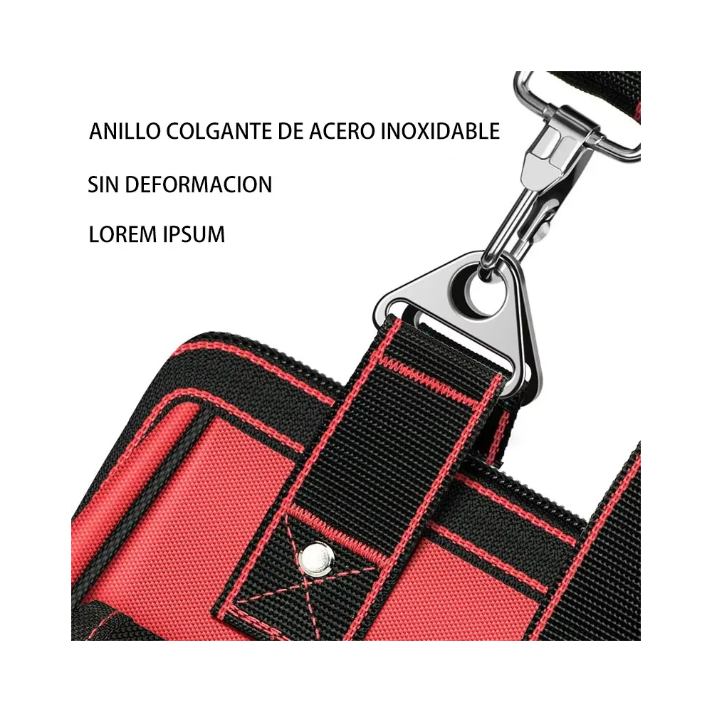 Foto 3 pulgar | Maleta Herramientas Belug  19 Pulgadas Con Fondo De Plástico Negro Rojo