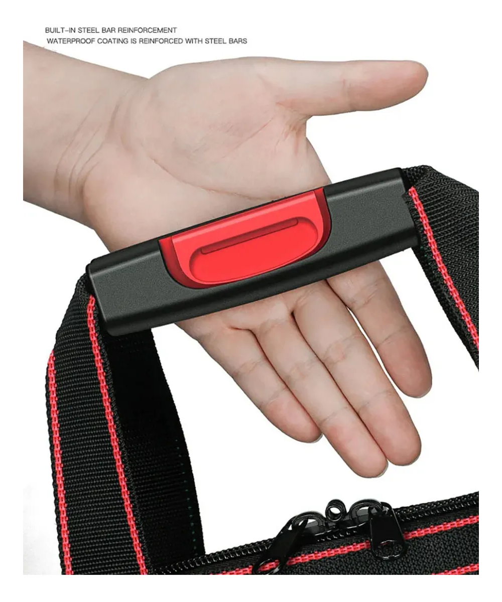 Foto 6 pulgar | Maleta Herramientas Belug  19 Pulgadas Con Fondo De Plástico Negro Rojo