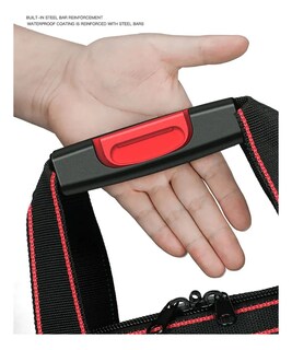 Foto 5 | Maleta Herramientas Belug 19 Pulgadas Con Fondo De Plástico Negro Rojo