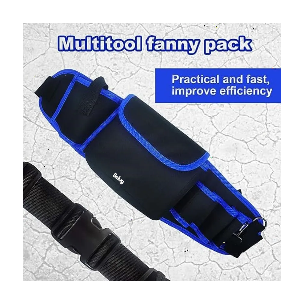 Foto 4 pulgar | Bolsa Herramientas + Muñequera Magnética 2-pack Negro Azul